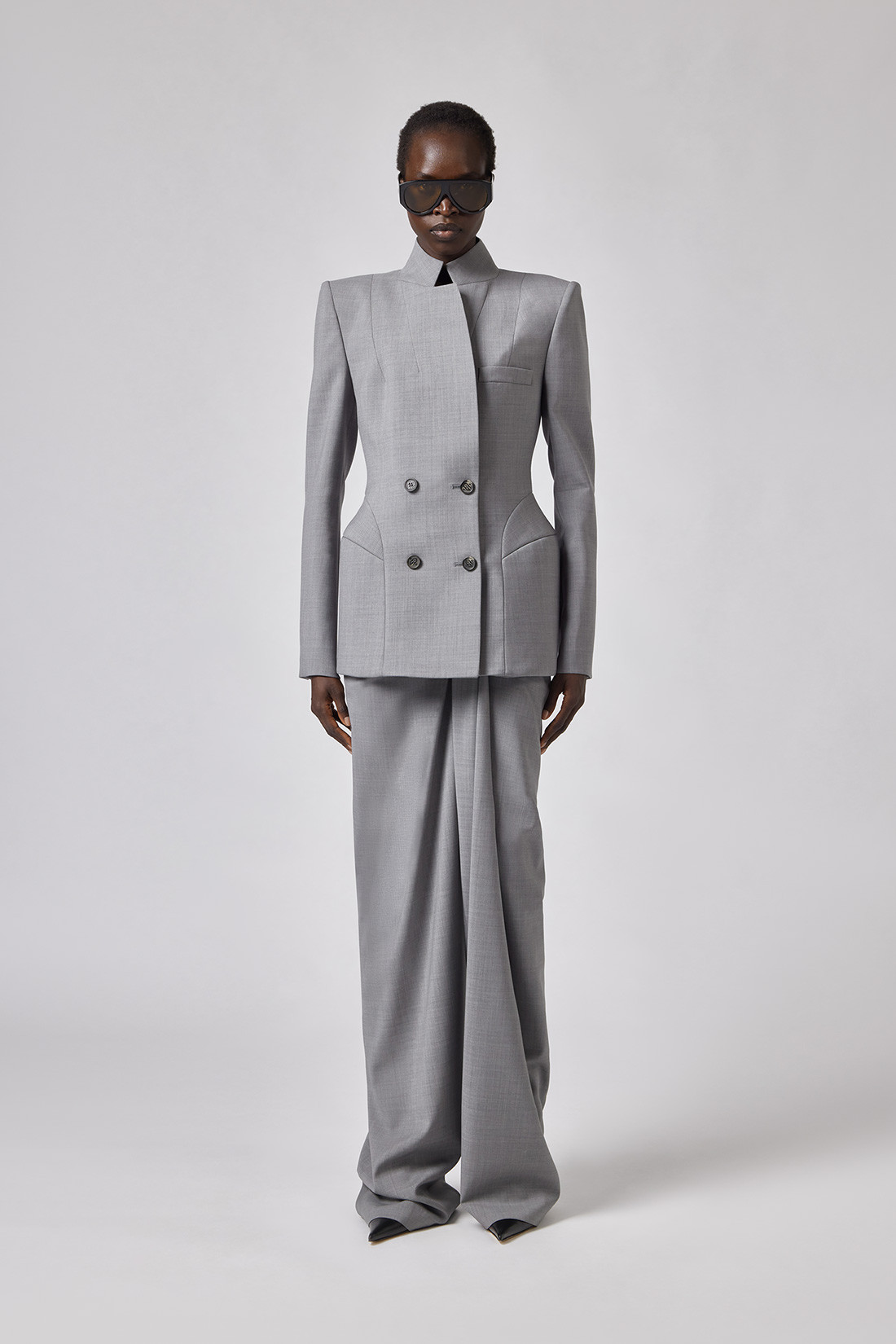 GIUSEPPE DI MORABITO: FITTED DOUBLE-BREASTED JACKET