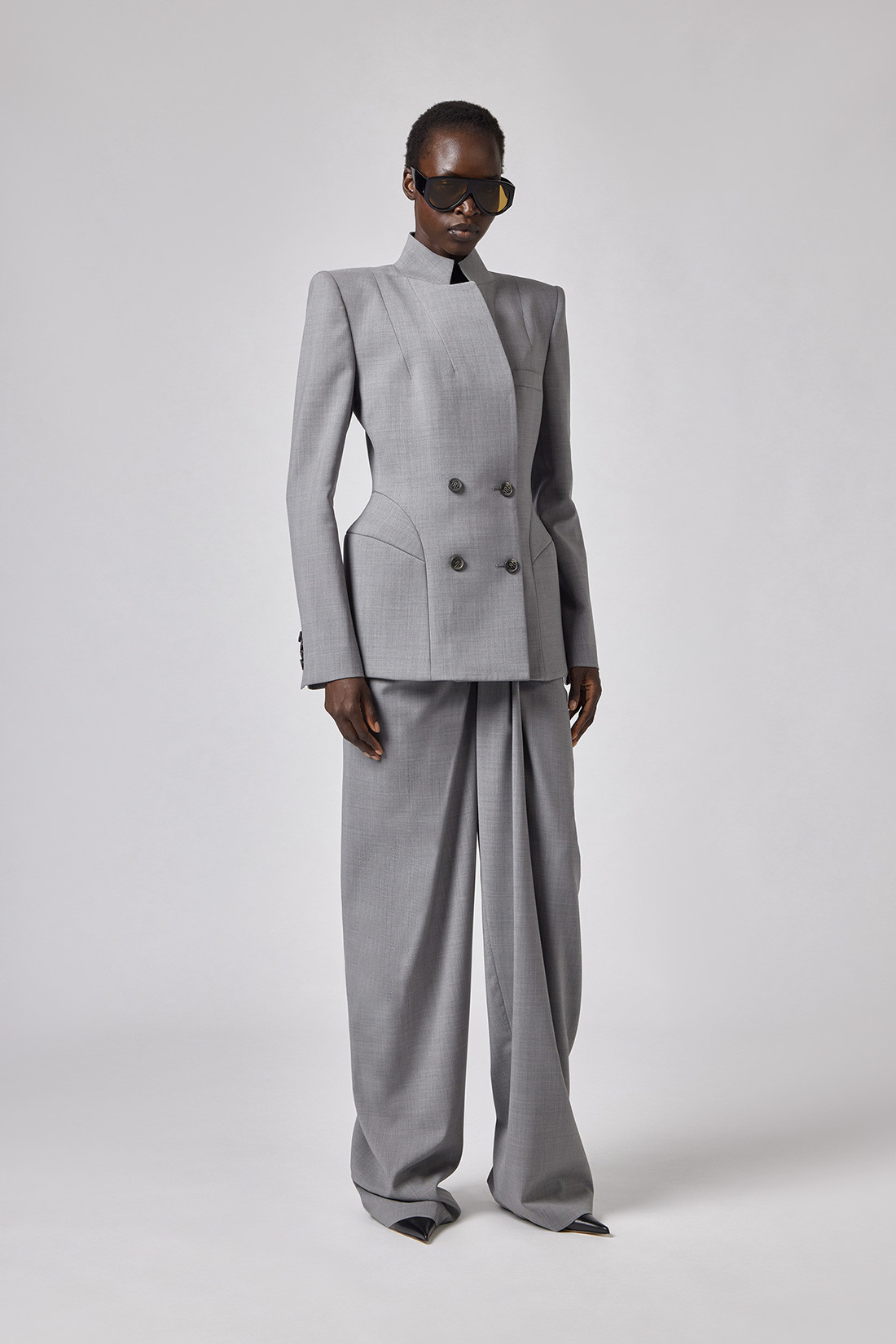 GIUSEPPE DI MORABITO: FITTED DOUBLE-BREASTED JACKET