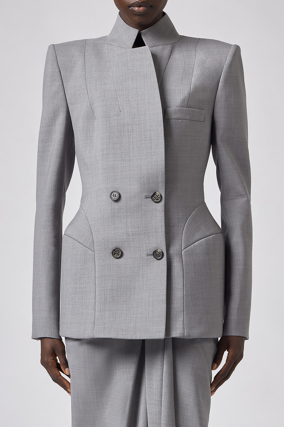 GIUSEPPE DI MORABITO: FITTED DOUBLE-BREASTED JACKET