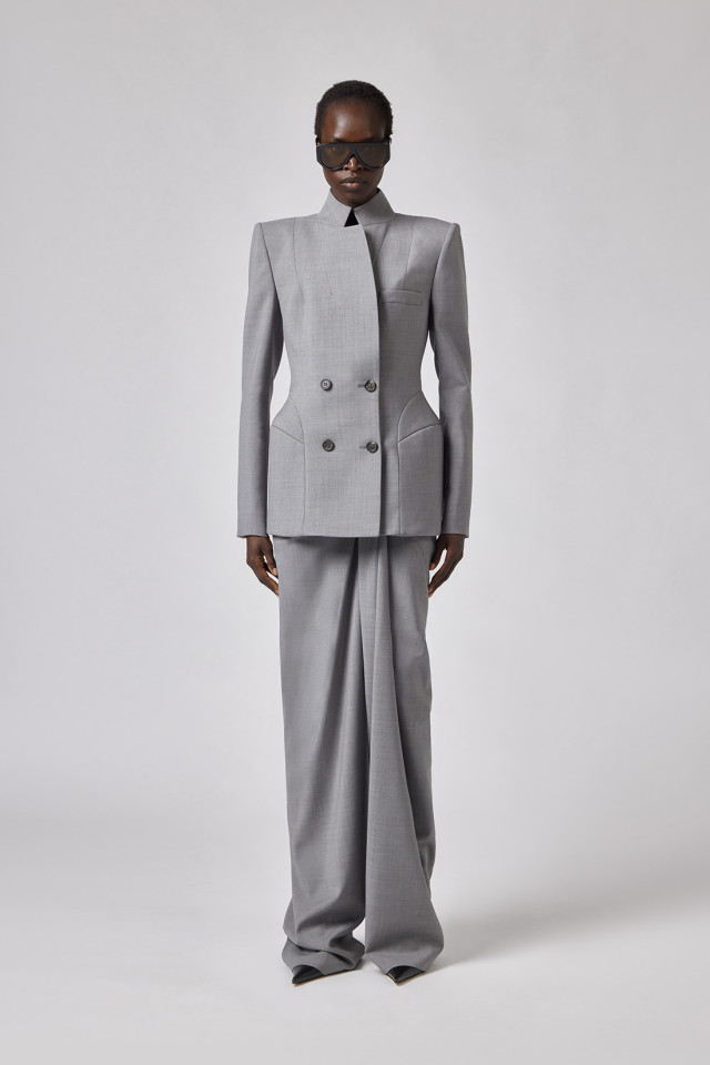 FITTED DOUBLE-BREASTED JACKET