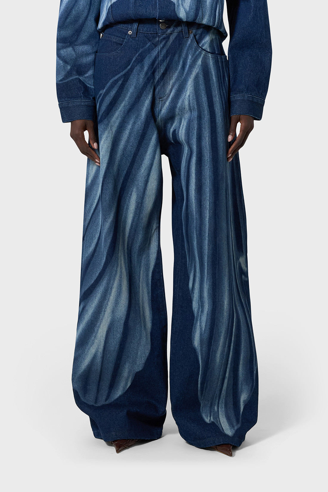 GIUSEPPE DI MORABITO: JEANS IN COTTON WITH PRINT