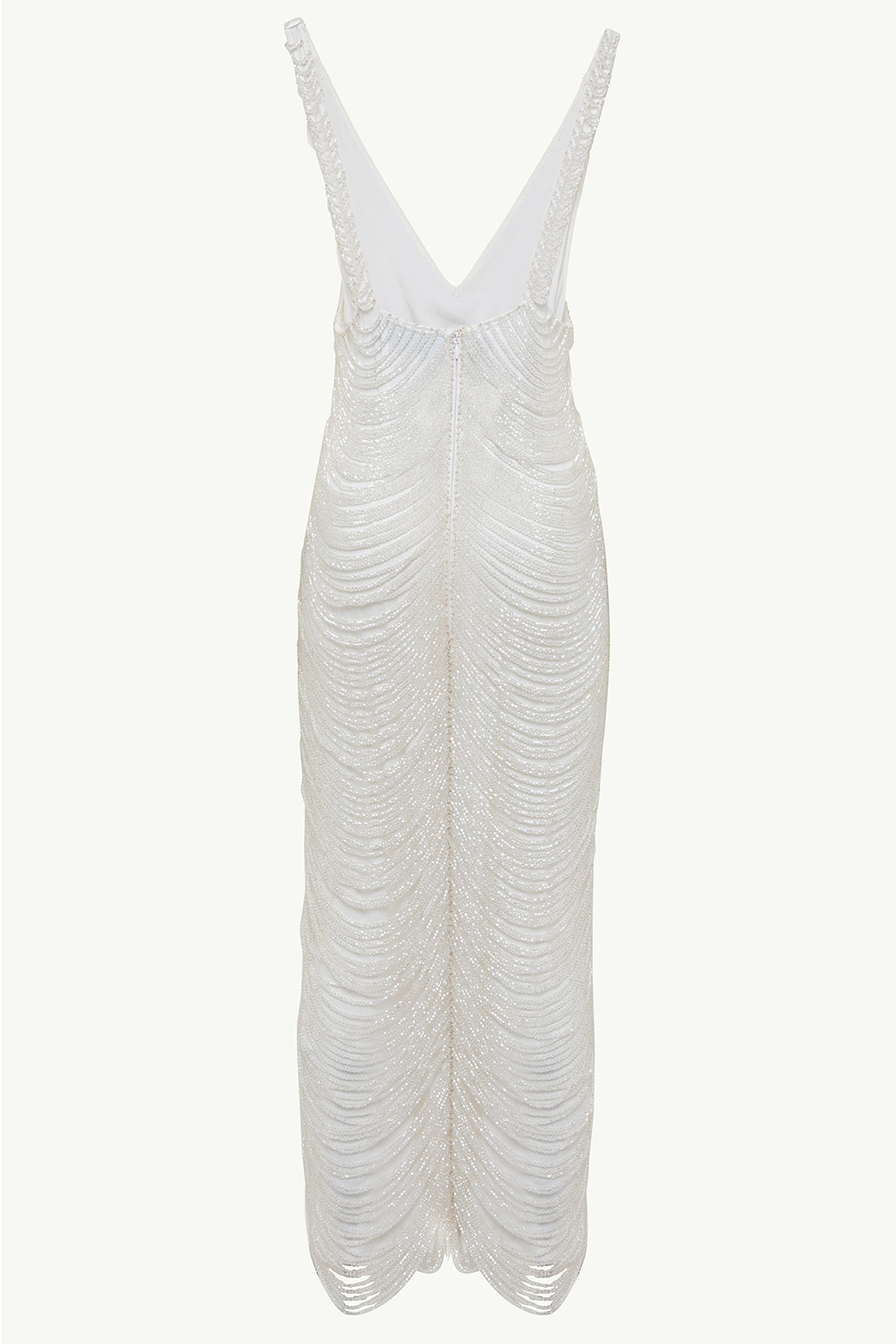 GIUSEPPE DI MORABITO: LONG DRESS IN CRISTALLI PENDENTI