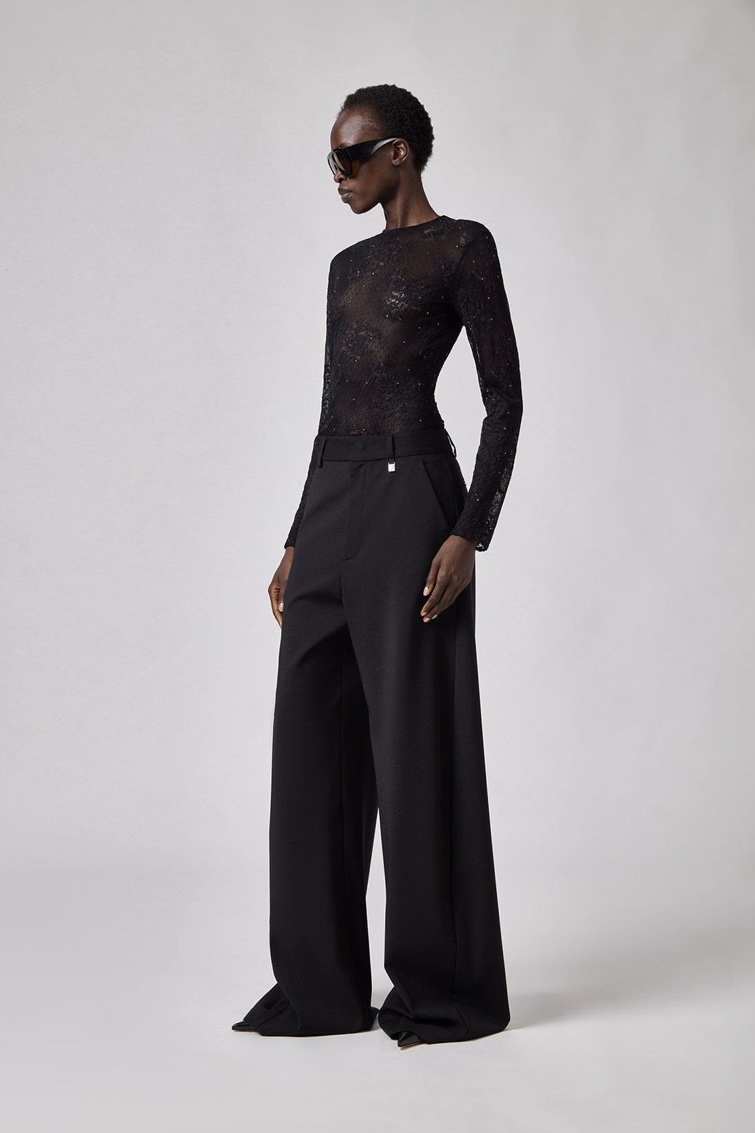 GIUSEPPE DI MORABITO: LACE SWEATER