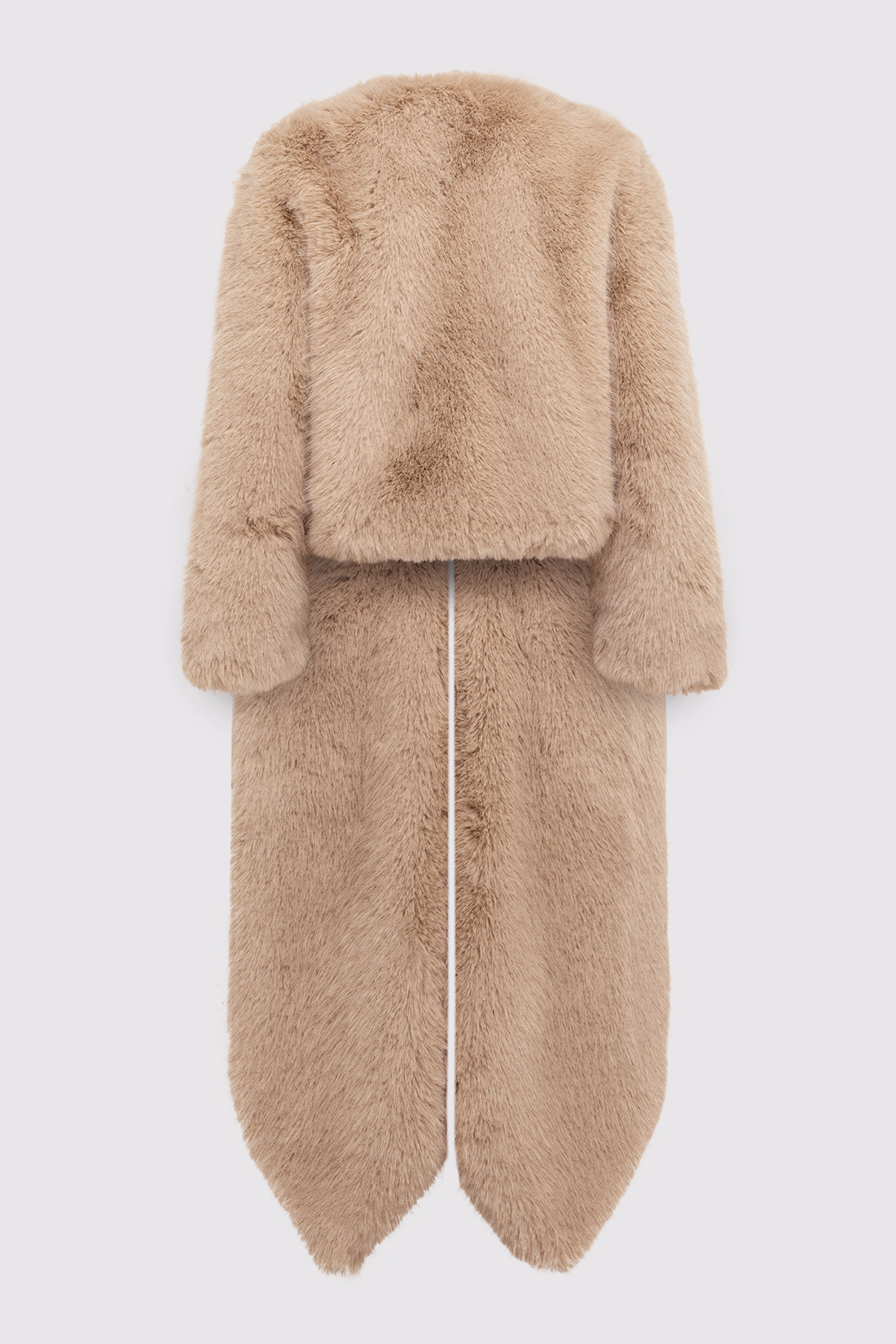 GIUSEPPE DI MORABITO: MAXI FAUX FUR COAT