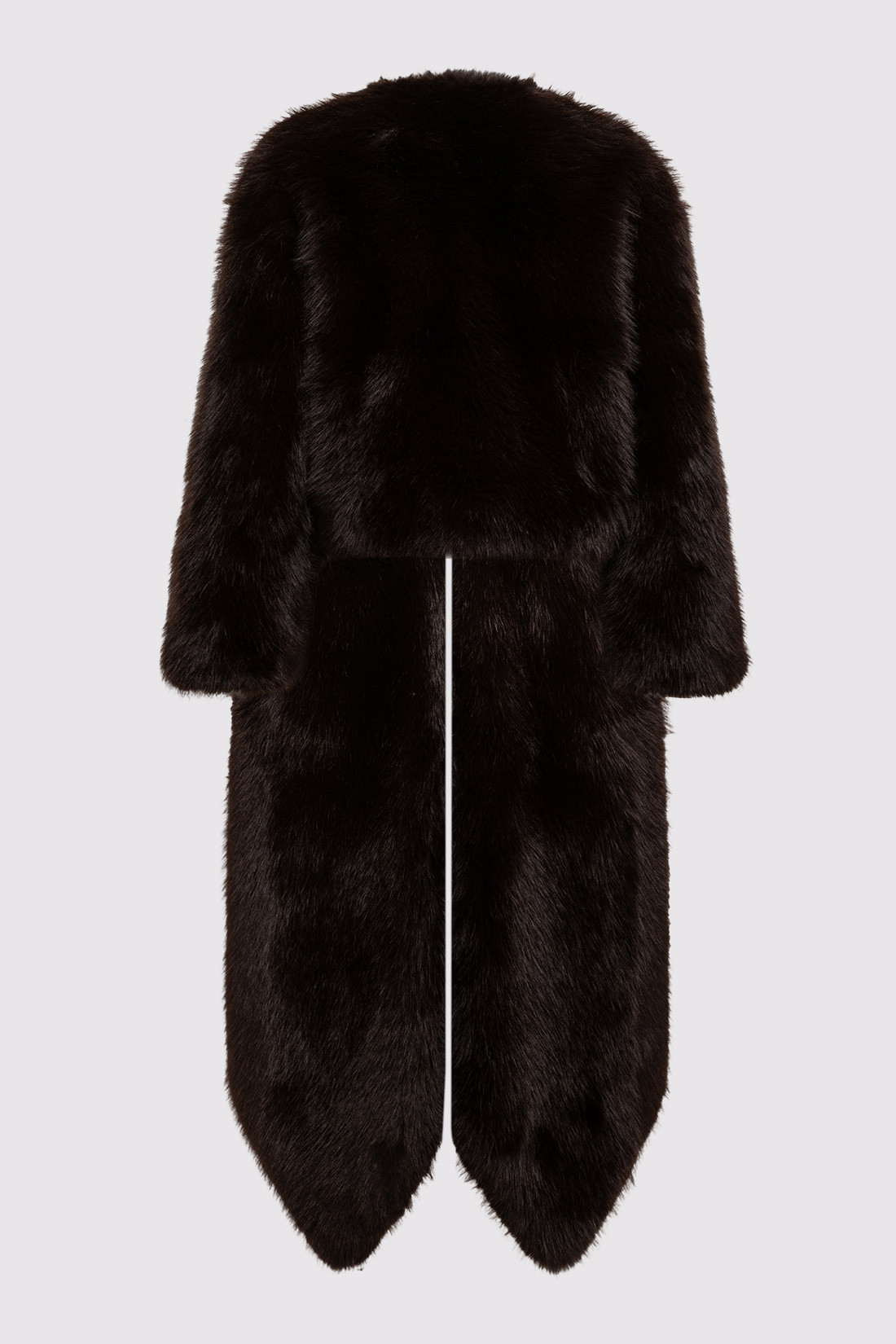 GIUSEPPE DI MORABITO: MAXI FAUX FUR COAT