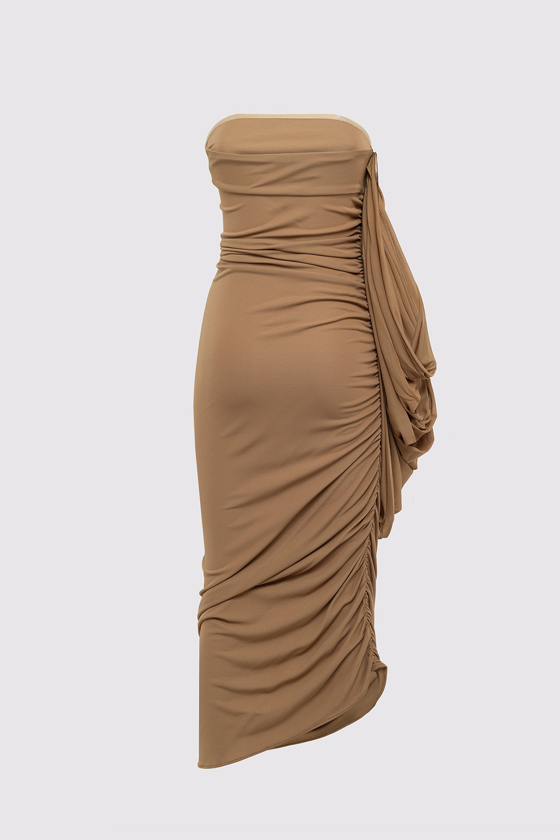 GIUSEPPE DI MORABITO: MIDI DRESS WITH DRAPE