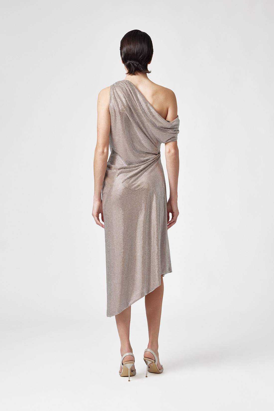 GIUSEPPE DI MORABITO: CRYSTALS MIDI DRESS