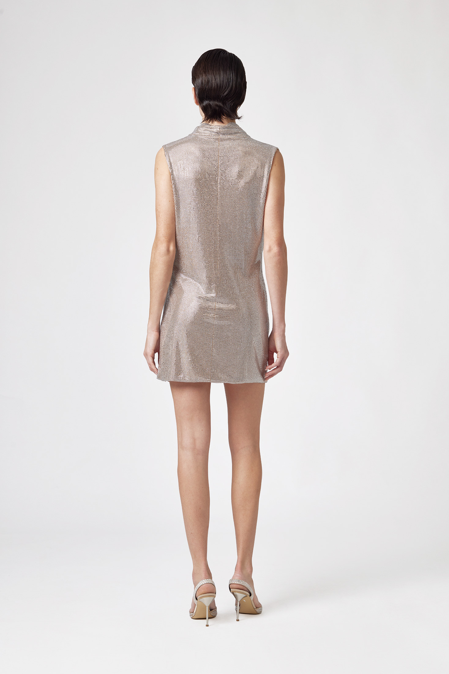 Giuseppe Di Morabito Woman Mini Dress with Draped Neckline Camel 36