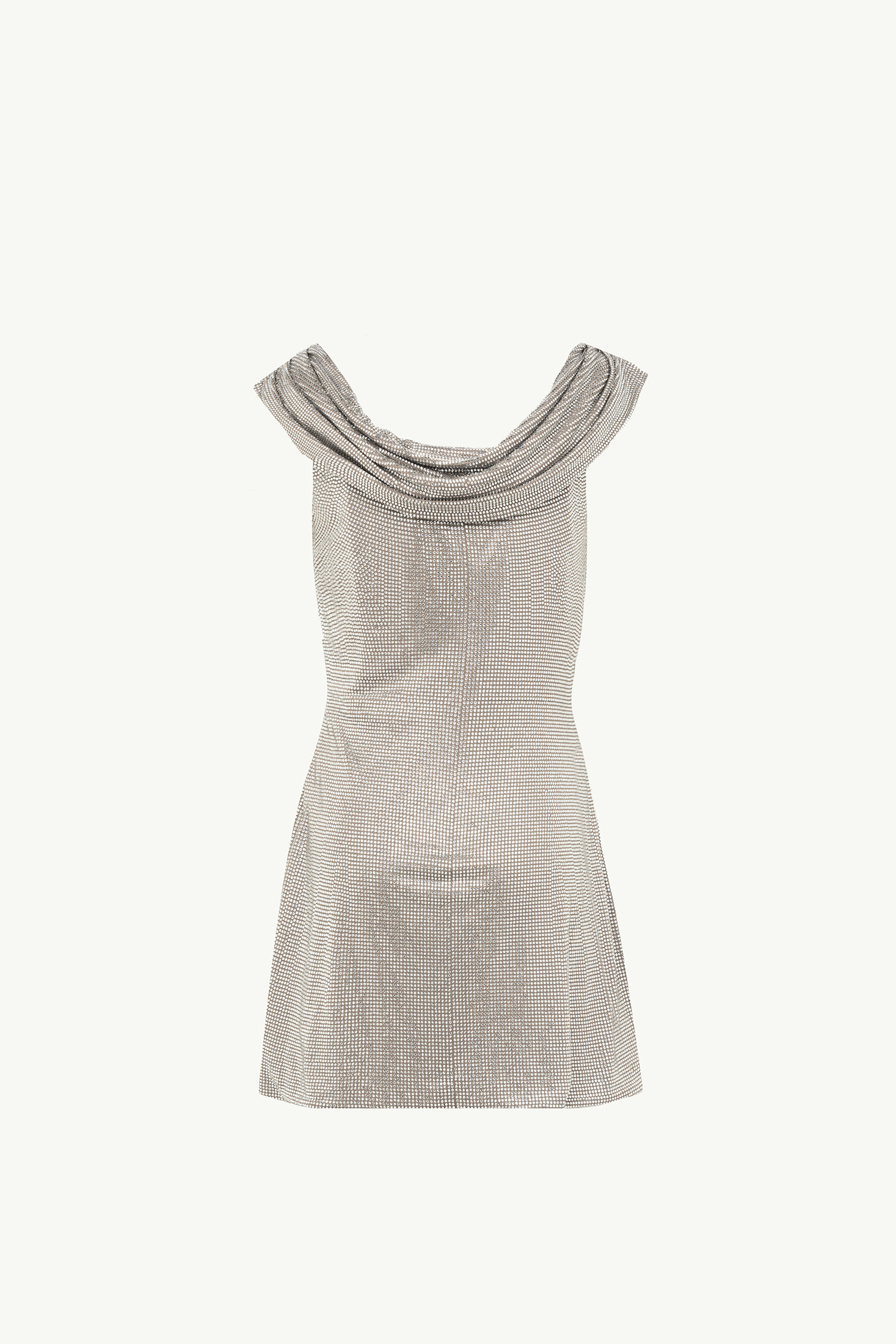 Mini Dress Studded With Crystals