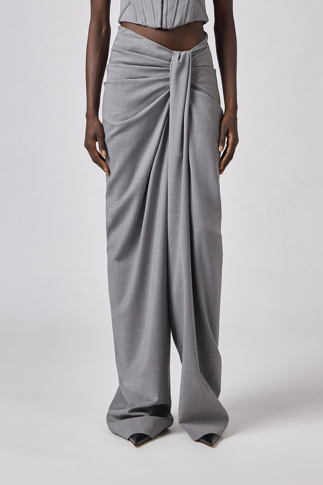 GIUSEPPE DI MORABITO: TAILORED PANTS WITH DRAPE