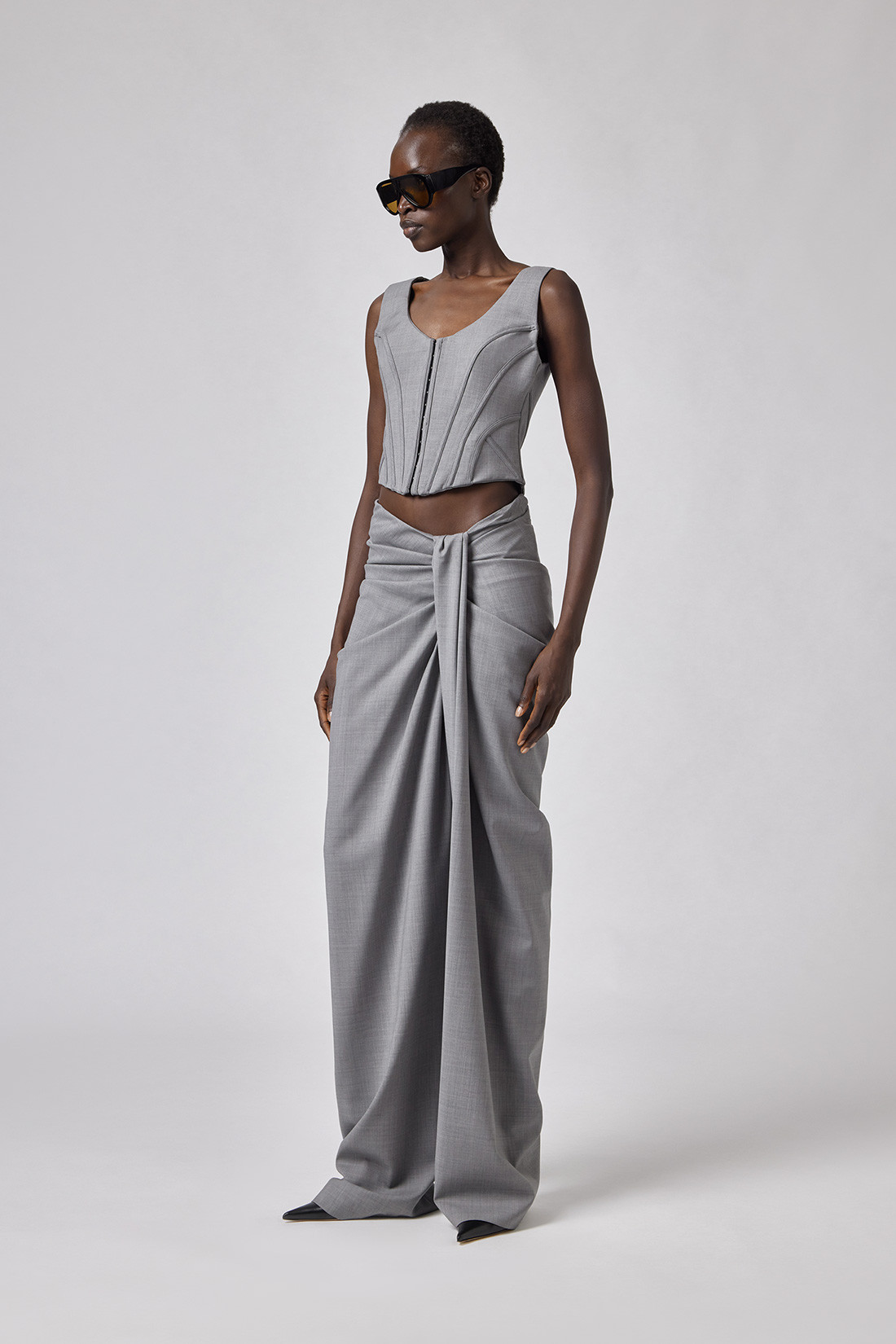 GIUSEPPE DI MORABITO: TAILORED PANTS WITH DRAPE
