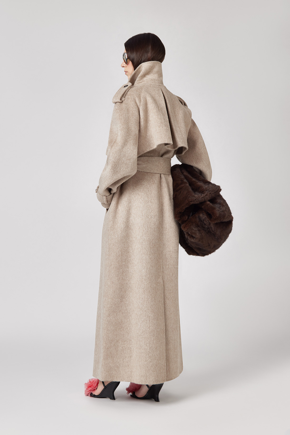 GIUSEPPE DI MORABITO: TRENCH COAT IN WOOL
