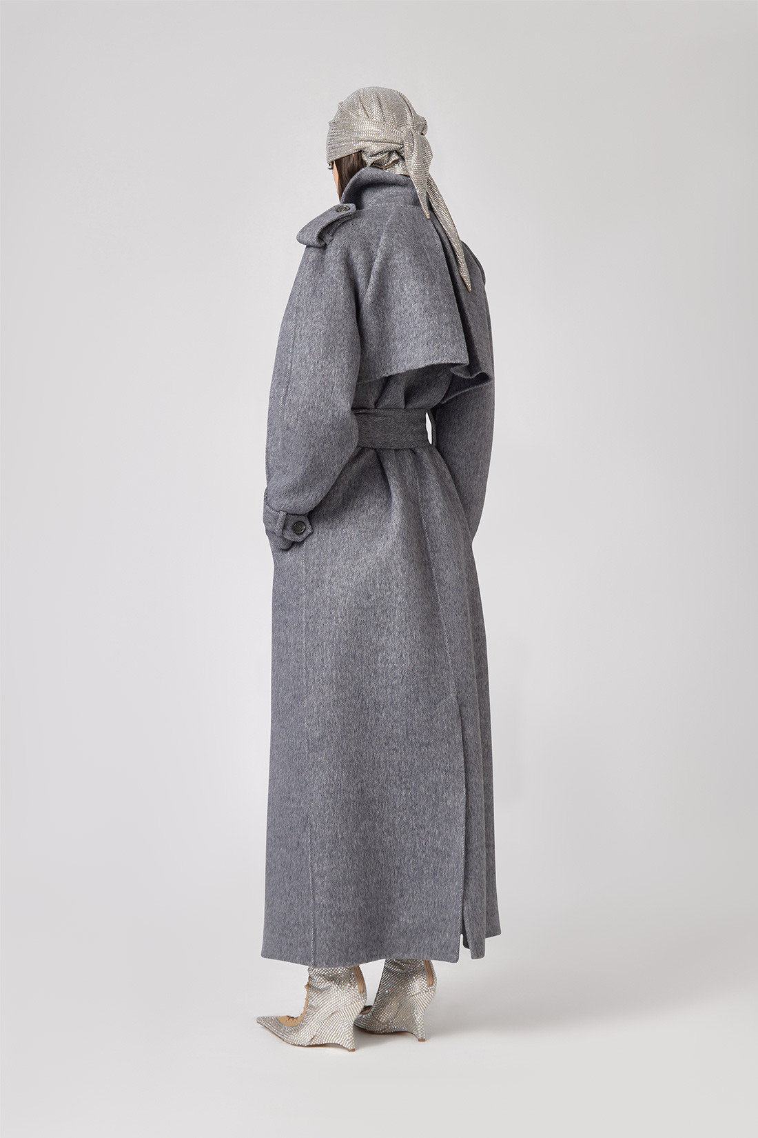 GIUSEPPE DI MORABITO: TRENCH COAT IN WOOL