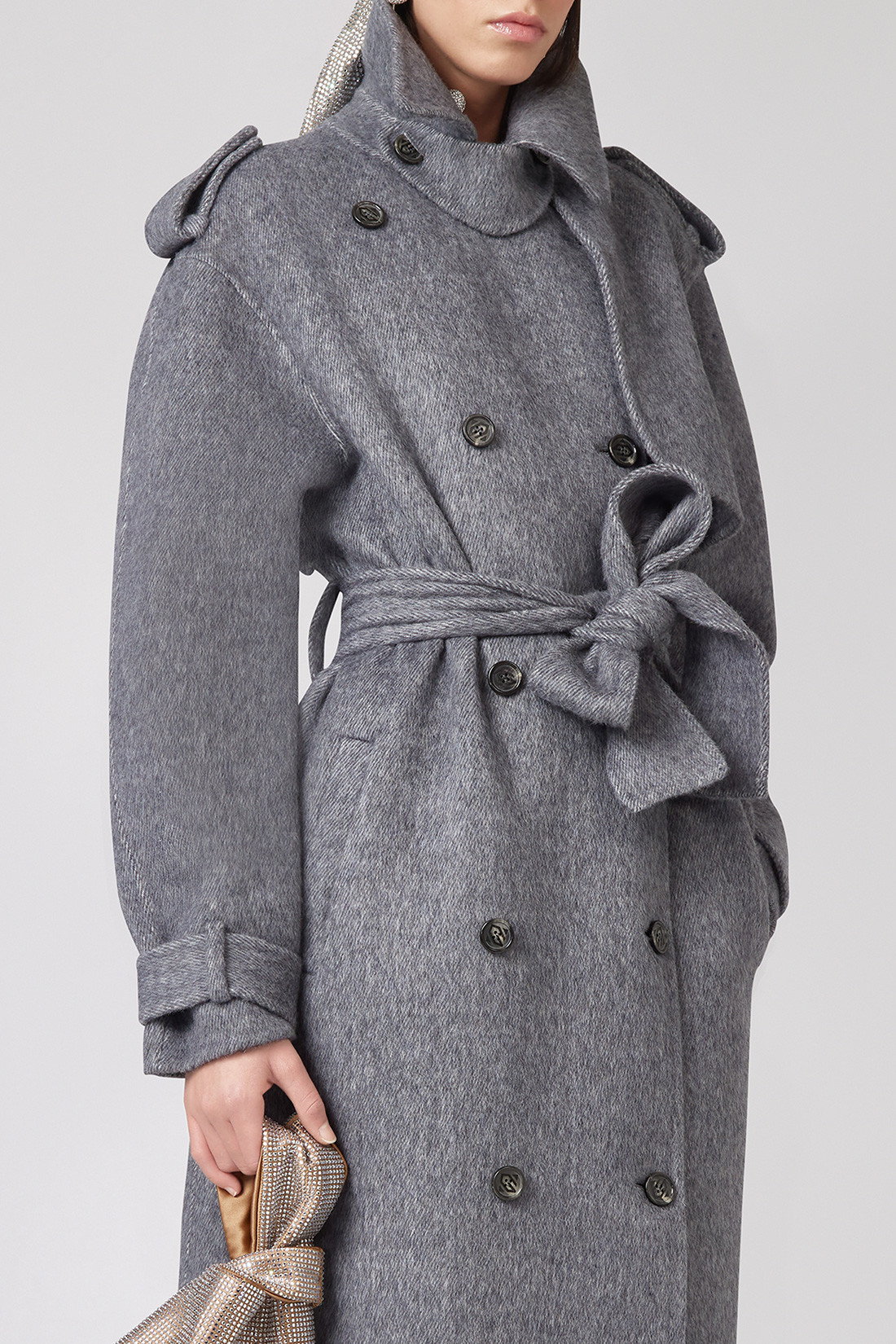 GIUSEPPE DI MORABITO: TRENCH COAT IN WOOL